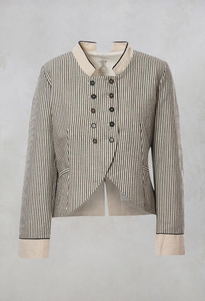 Striped Double Breasted Jacket in Unique