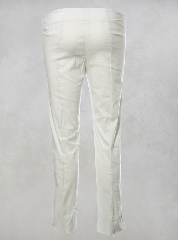 Stretch Ankle Grazor Trousers in Efesto Avorio