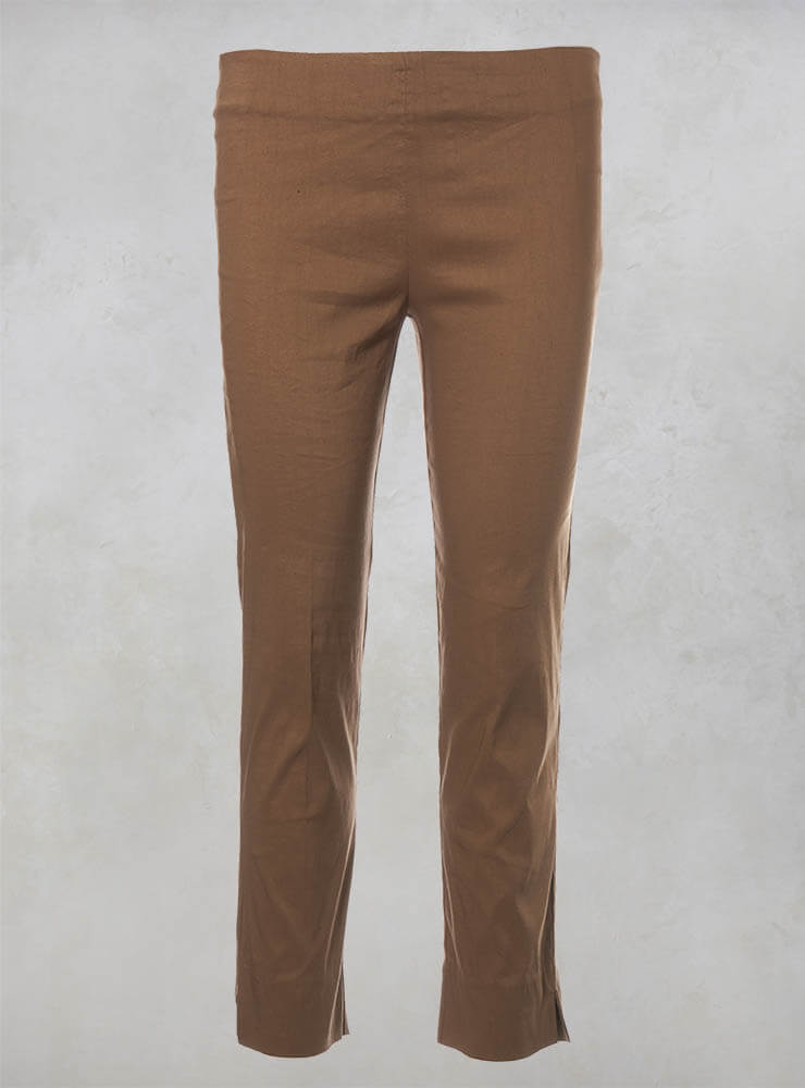 Stretch Ankle Grazor Trousers in Efesto Bronzo