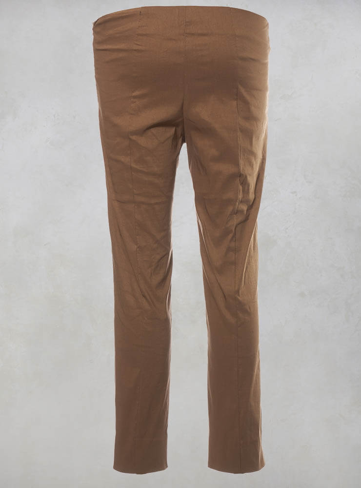 Stretch Ankle Grazor Trousers in Efesto Bronzo