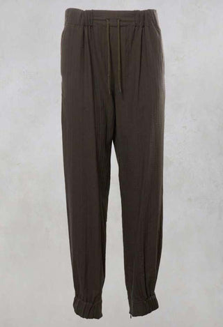 Slouch Jogger Style Trousers in Japanese Army