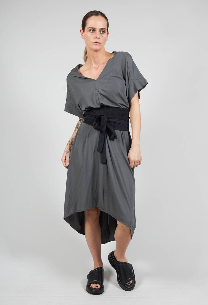 Hankercheif Dress in Toyger Argilla