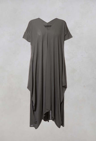 Hankercheif Dress in Toyger Argilla