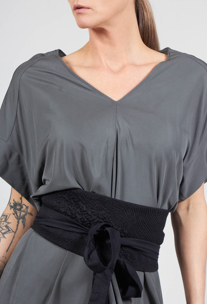 Hankercheif Dress in Toyger Argilla