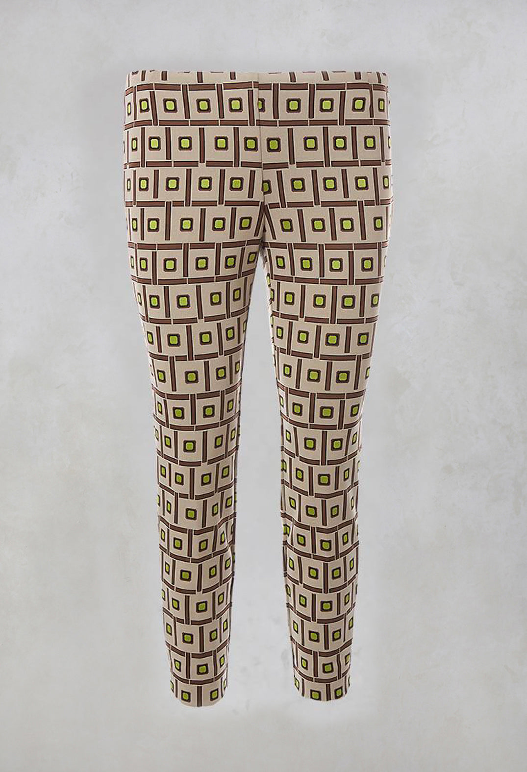 Printed Tailored Trousers in Naturale/Ollo/Brick