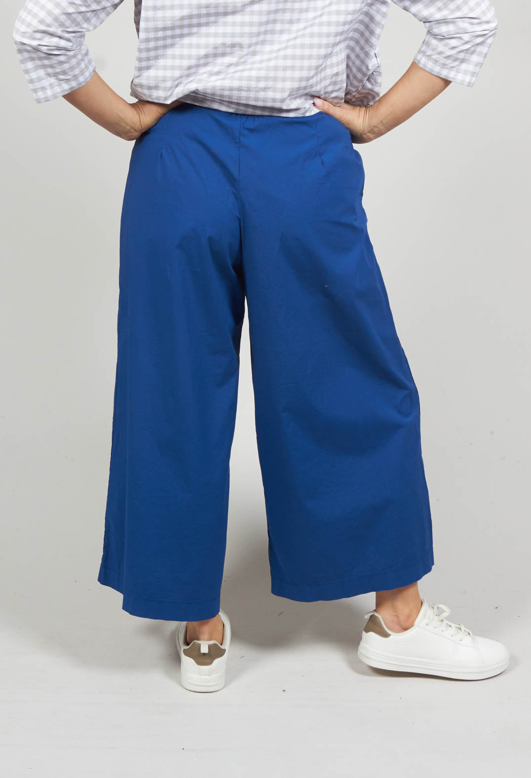 Wide Leg Trousers in indaco
