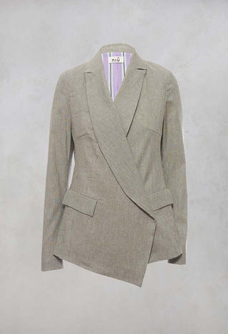 Wrap Over Blazer in Alga