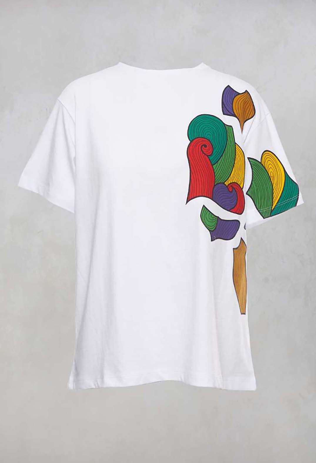 Applique T Shirt in White