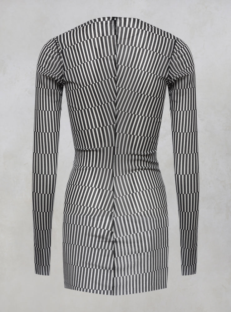 Sheer Stretchy Long Sleeved Top in Design 6