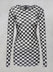 Sheer Stretchy Long Sleeved Top in Design 7