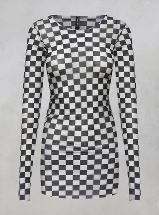Sheer Stretchy Long Sleeved Top in Design 7