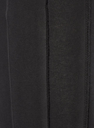 Ribbed Leggings with Raw Hem in Carbon
