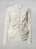 Shirt with Drawstring Front in Mint Print