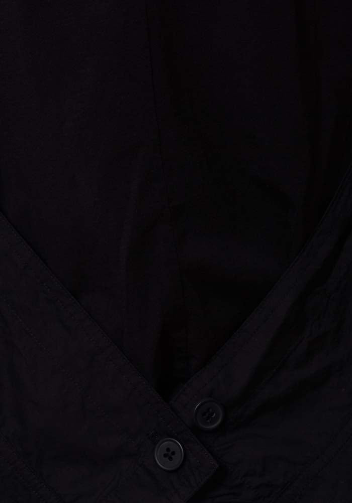 Panelled Jacket with Jersey Back in Black