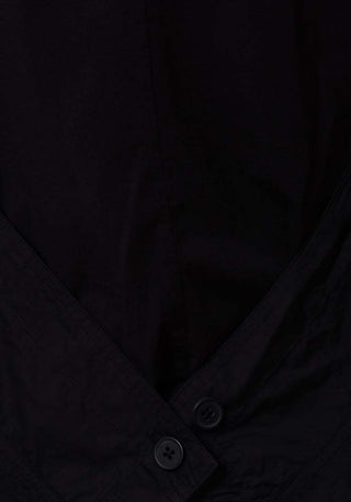 Panelled Jacket with Jersey Back in Black