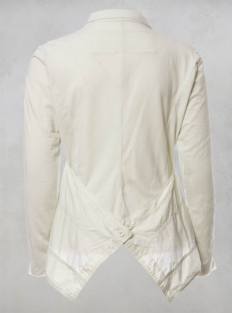 Panelled Jacket with Jersey Back in Mint