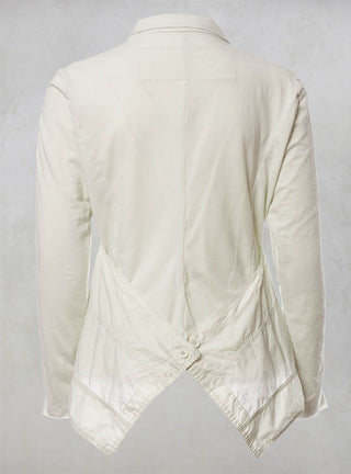 Panelled Jacket with Jersey Back in Mint