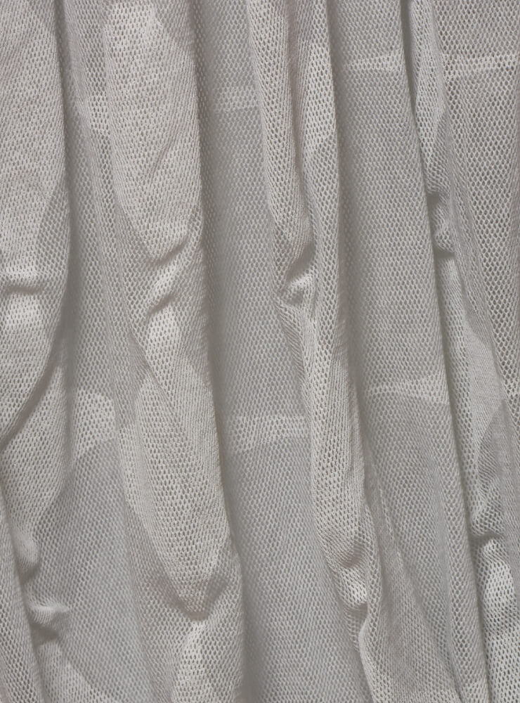 Tulip Shape Skirt with Elasticated Waistband in Grey Print