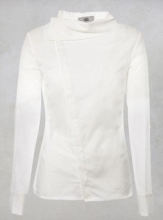 Camicia Seurat Shirt with Collar Detail in Latte