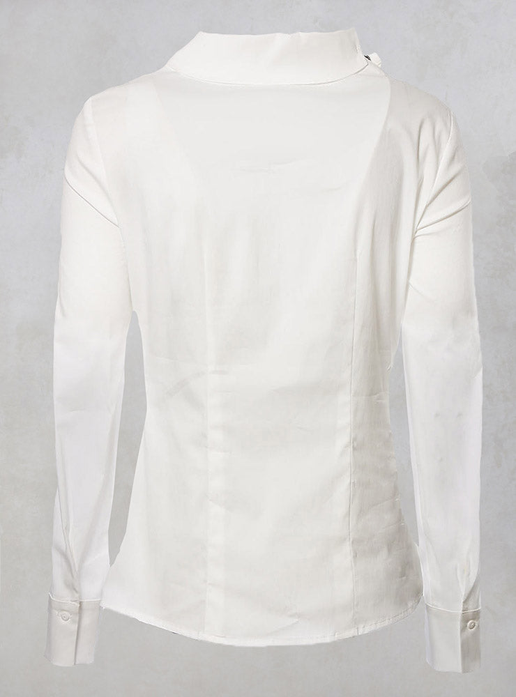 Camicia Seurat Shirt with Collar Detail in Latte