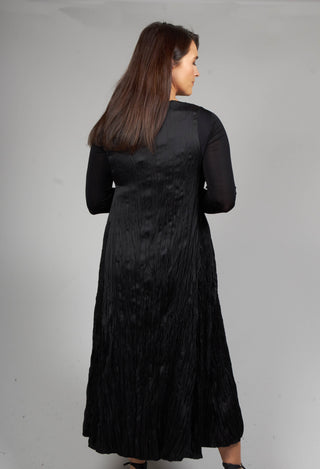 Crinkled Dress in Black