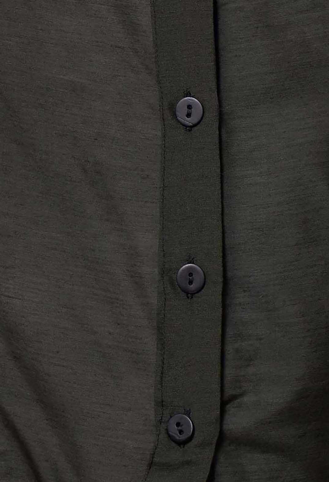 Sheer Shirt in Moss Green