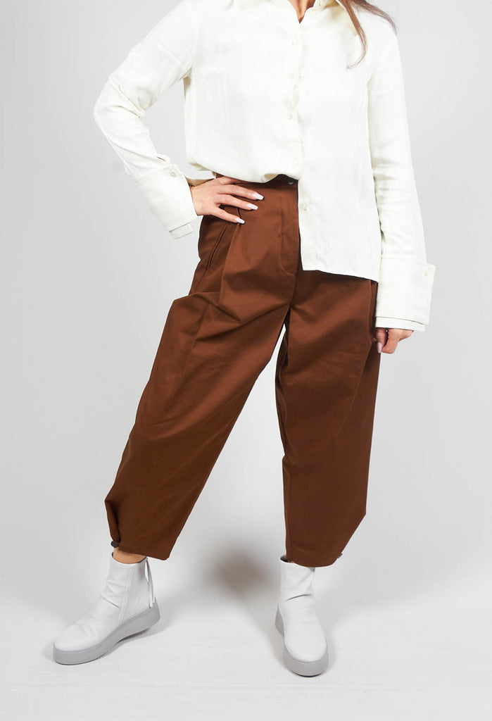 High Waisted Trousers in Proustite Tobacco