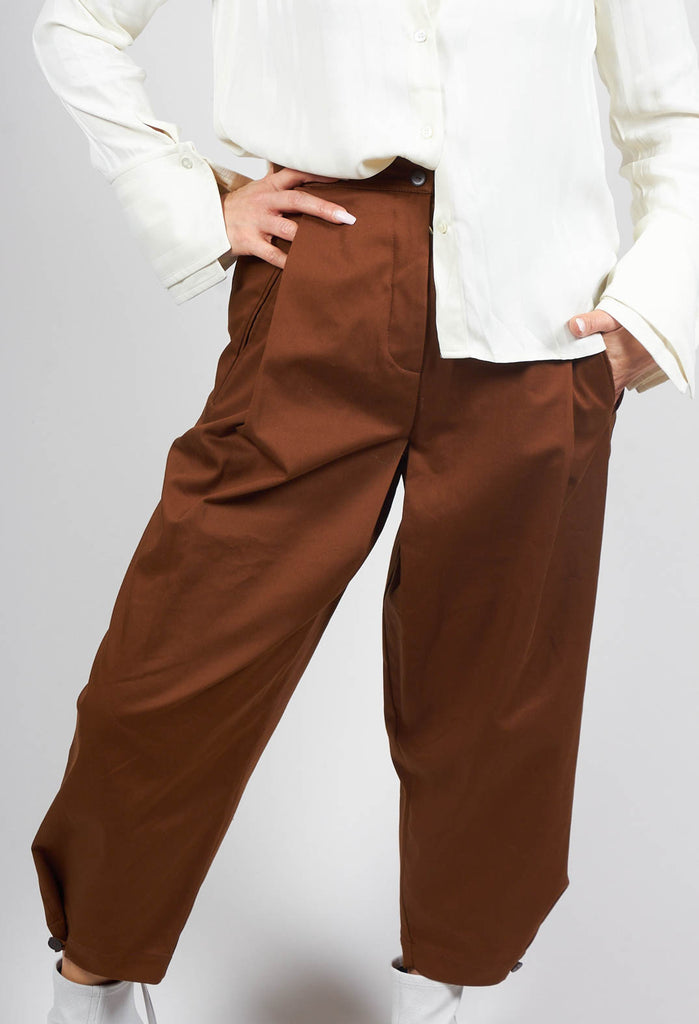 High Waisted Trousers in Proustite Tobacco