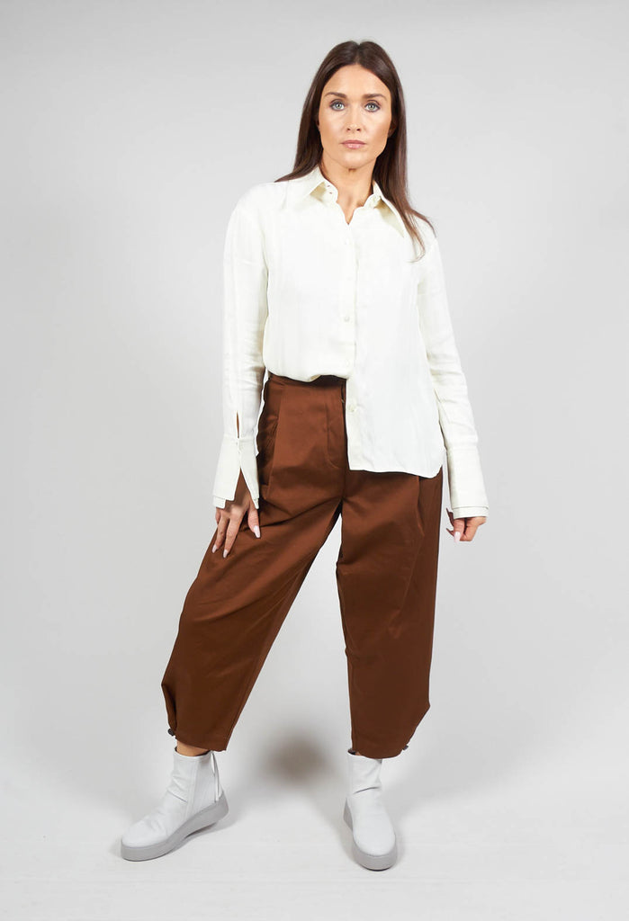 High Waisted Trousers in Proustite Tobacco