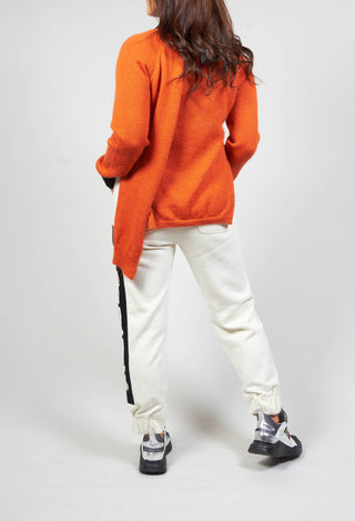 Fine Knit Jumper in Salgemma Orange