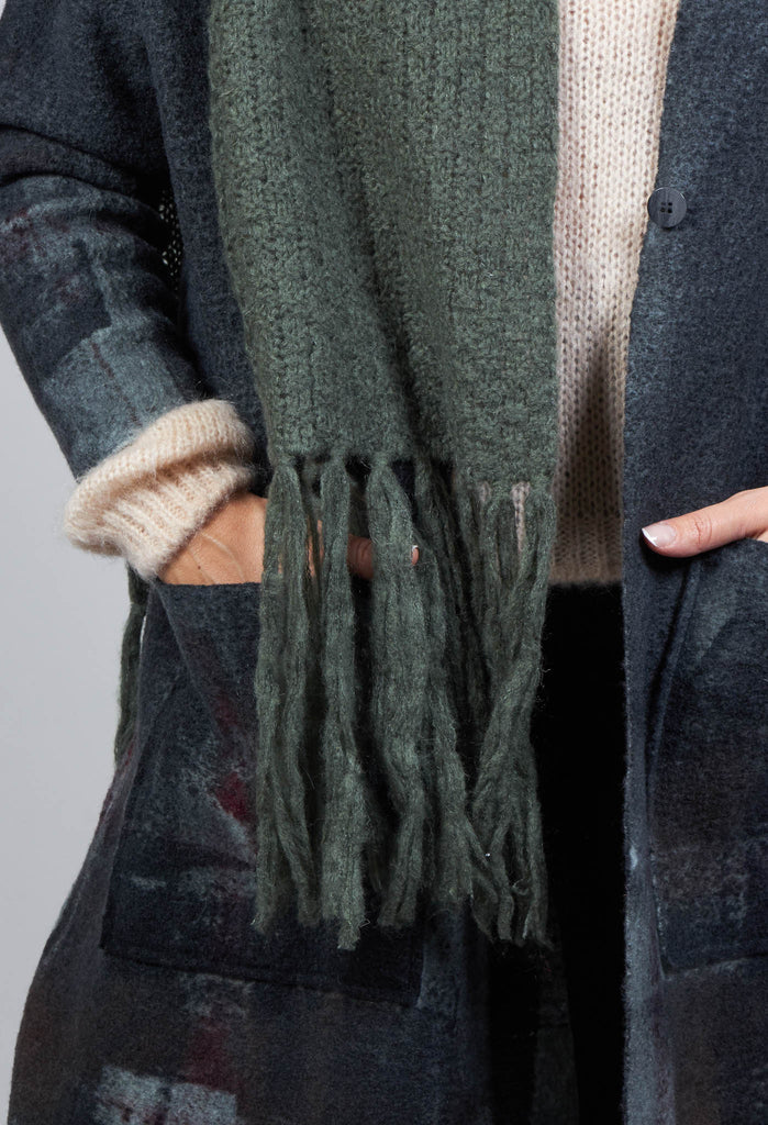 Knitted Scarf in Mirto