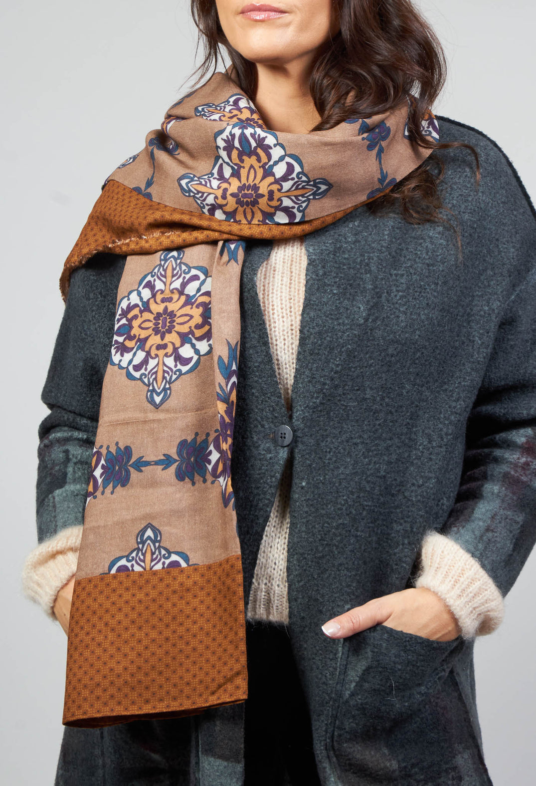 Patterned Scarf in Fig