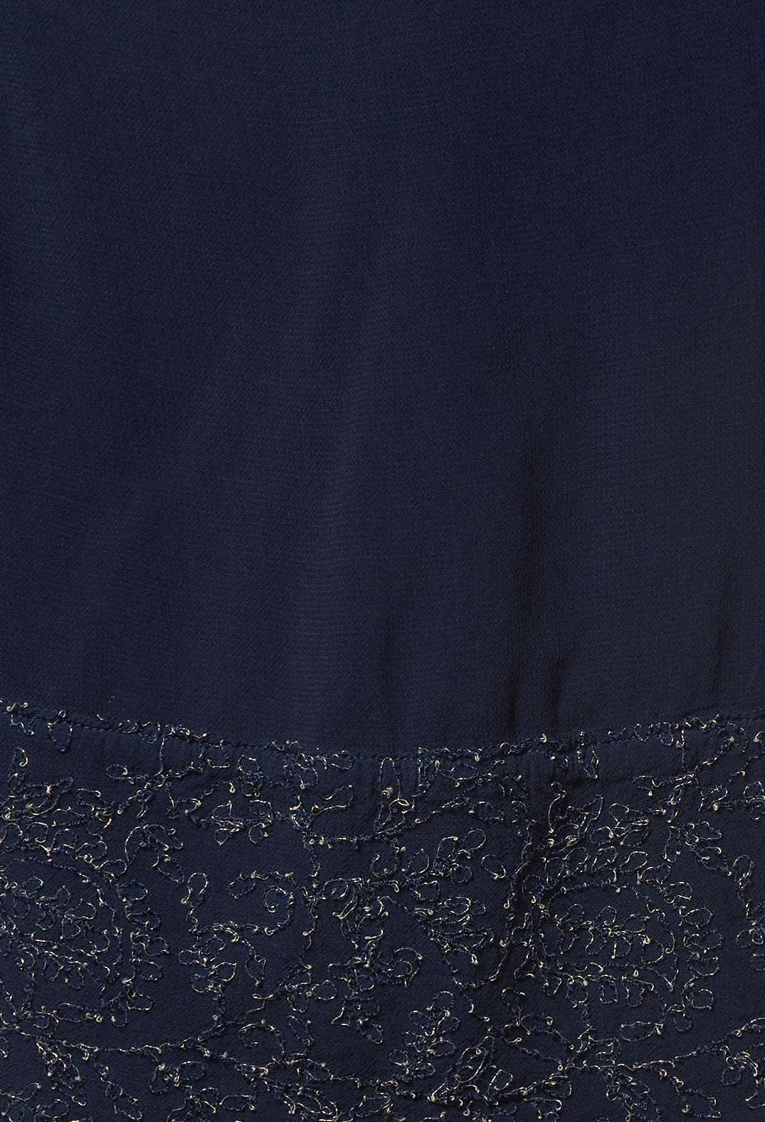 Embroidered Scarf in Sapphire