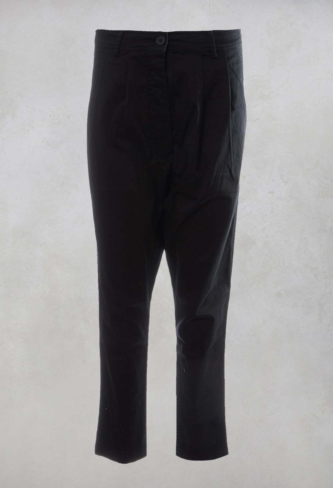 Drop Crotch Trousers in Dark Blue