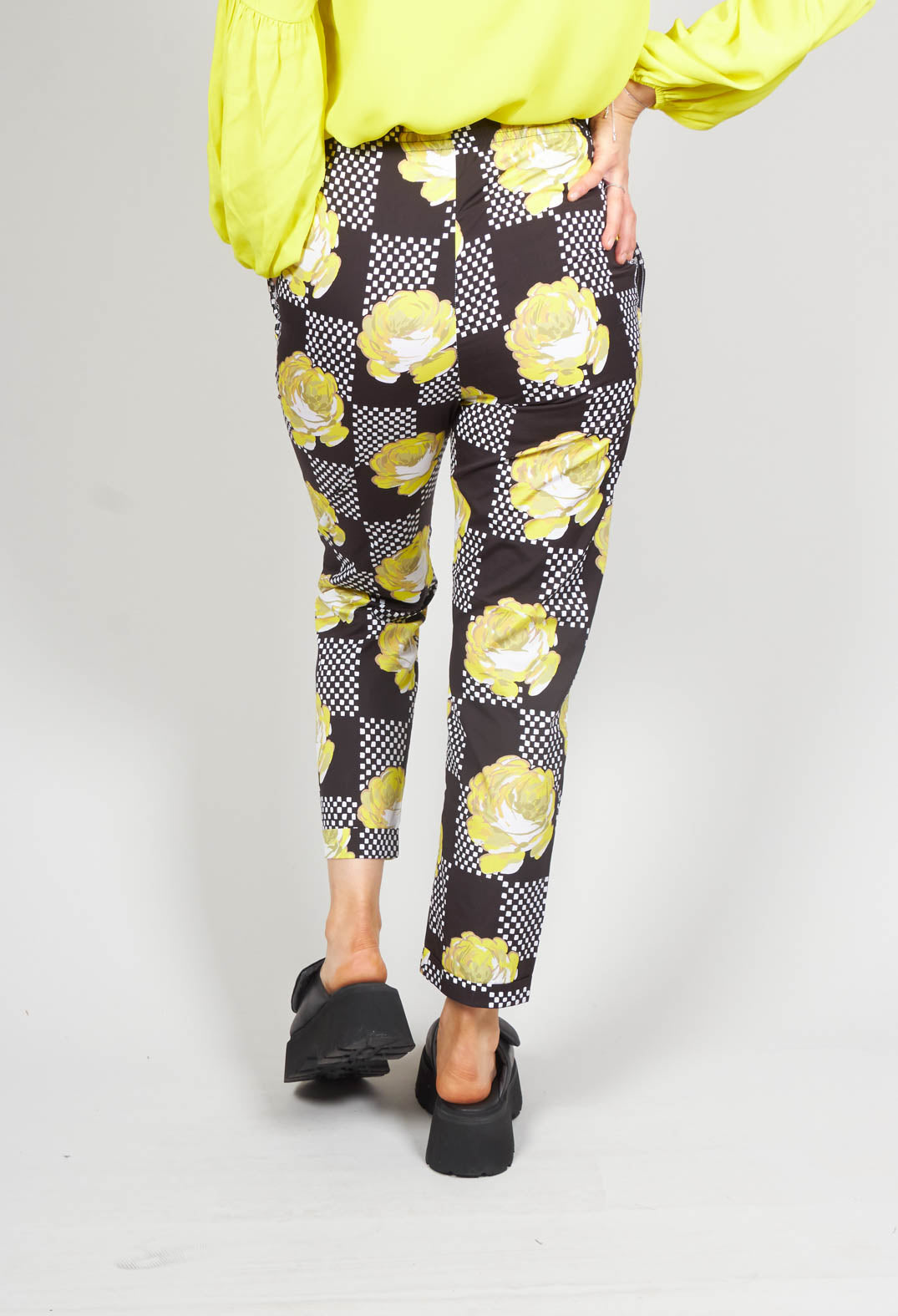 yellow peg trousers