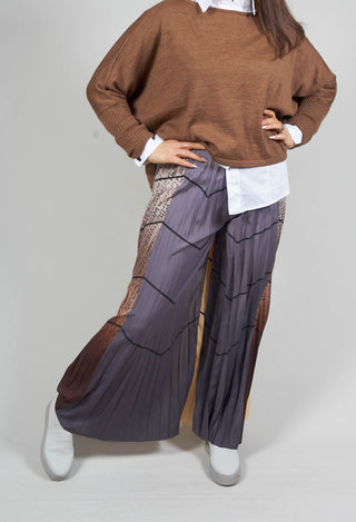 Pleated Trousers in Multicolor