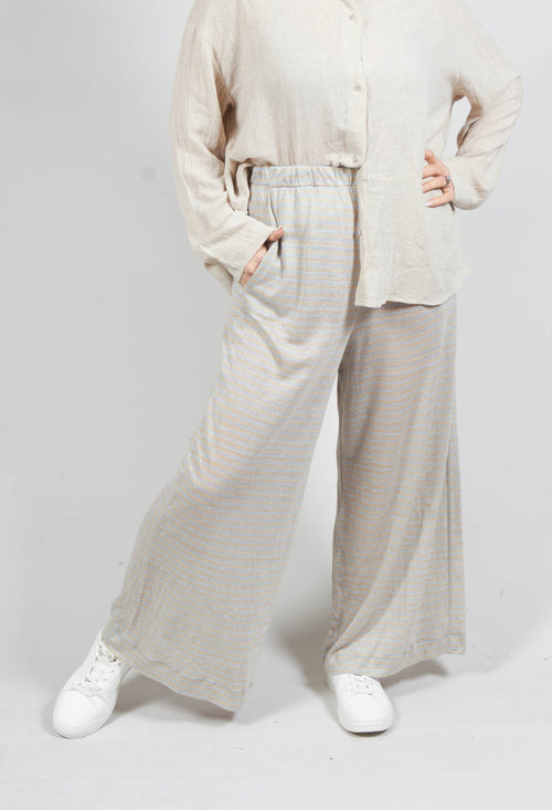 Ortigia Lino Trousers in Pale-Corda