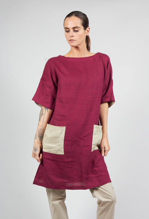 Shift Dress in Karkadè