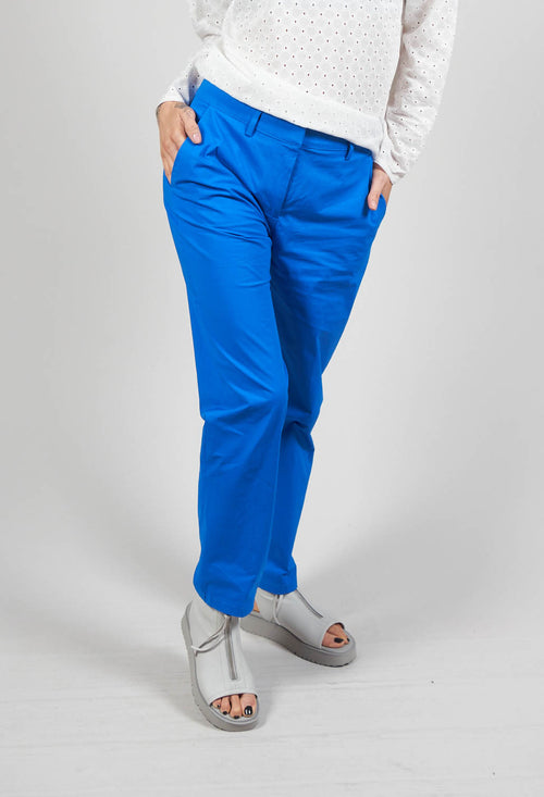 Straight Leg Trousers in Sapphire