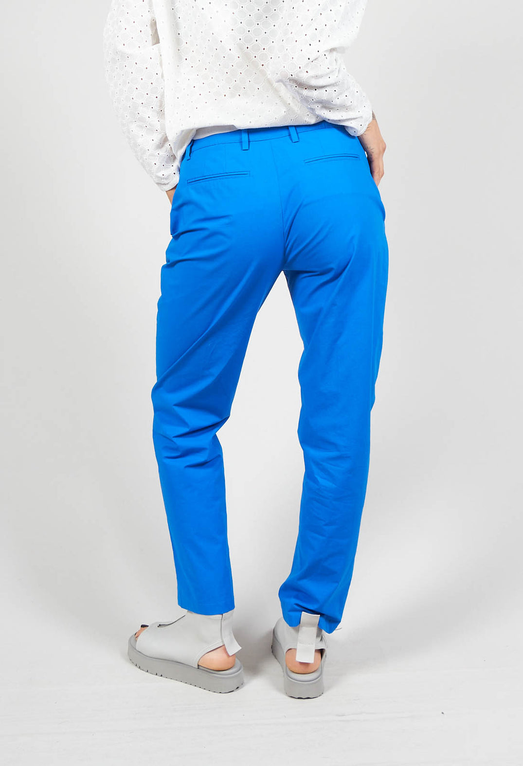 Straight Leg Trousers in Sapphire