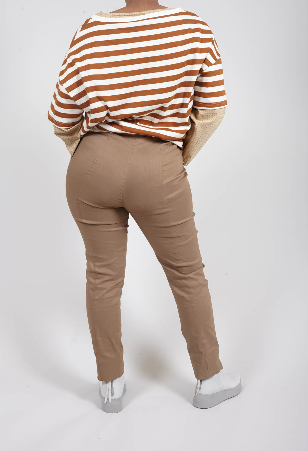 Skinny Trousers in Efesto Bronzo