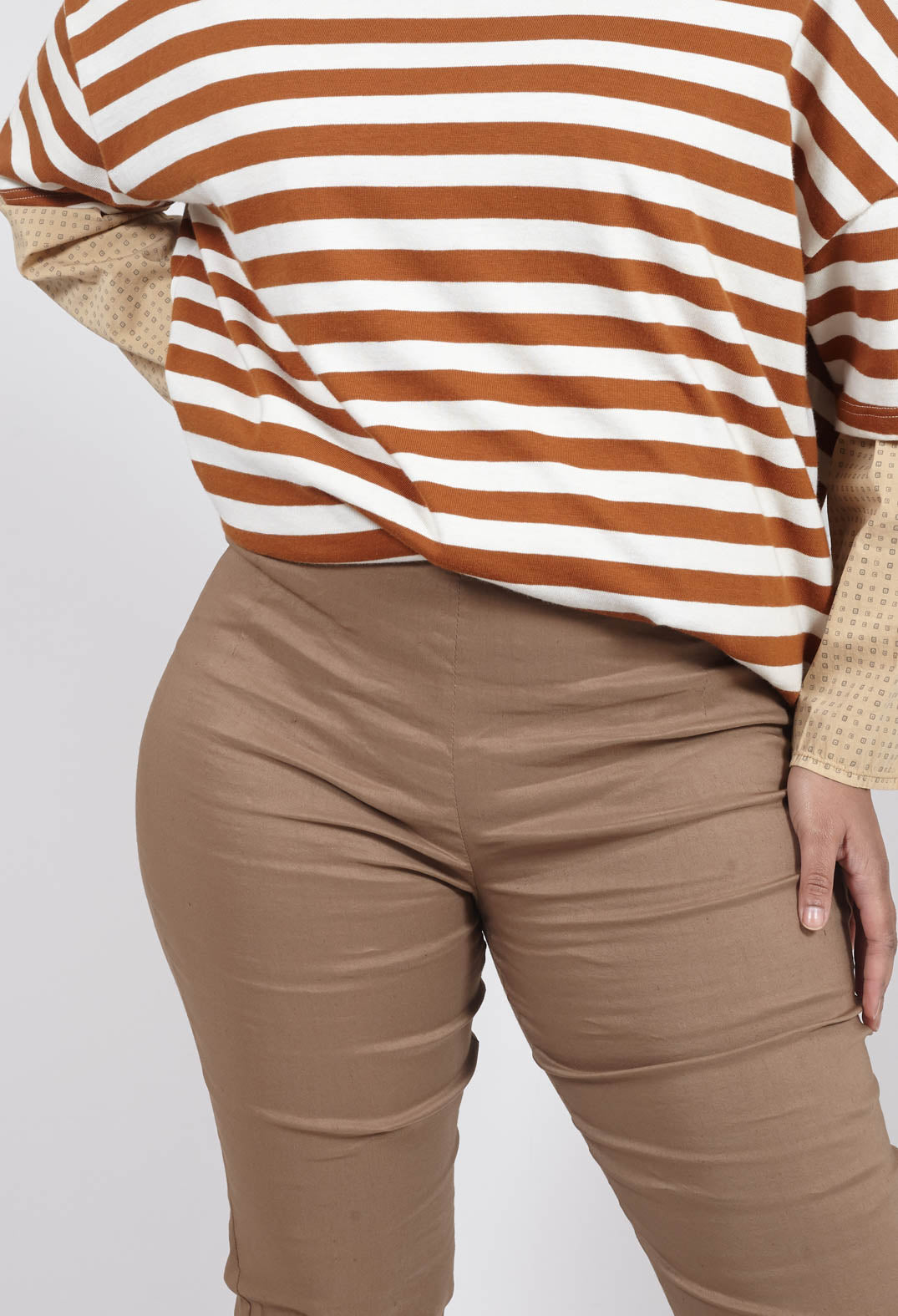 Skinny Trousers in Efesto Bronzo