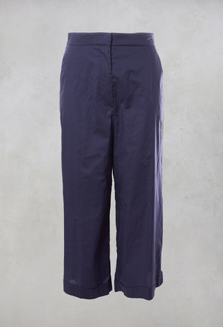 Wide Leg Culottes in Nebelung Purple