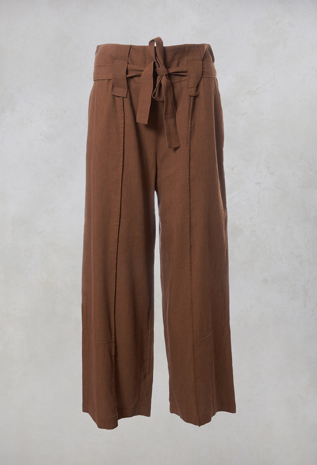 Wide Leg Trousers in Cuoio