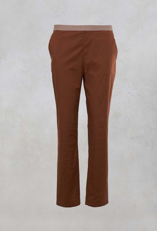 Straight Leg Trousers in Cocoa