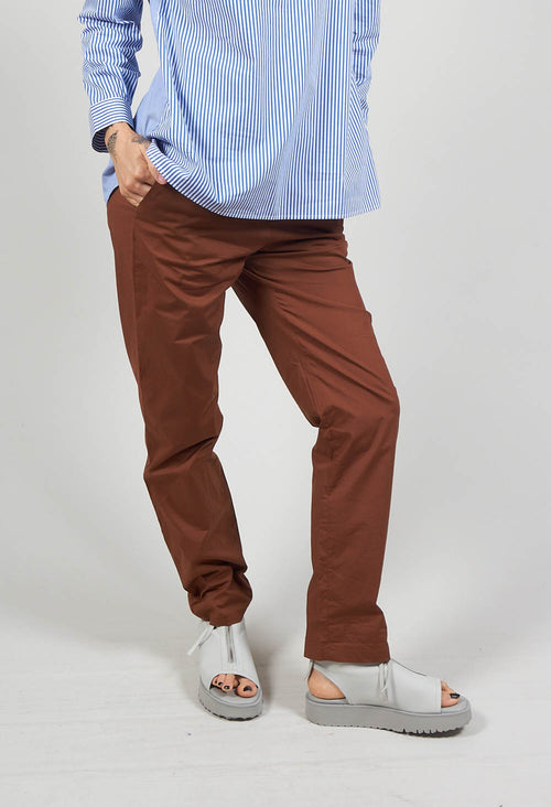 Straight Leg Trousers in Cocoa
