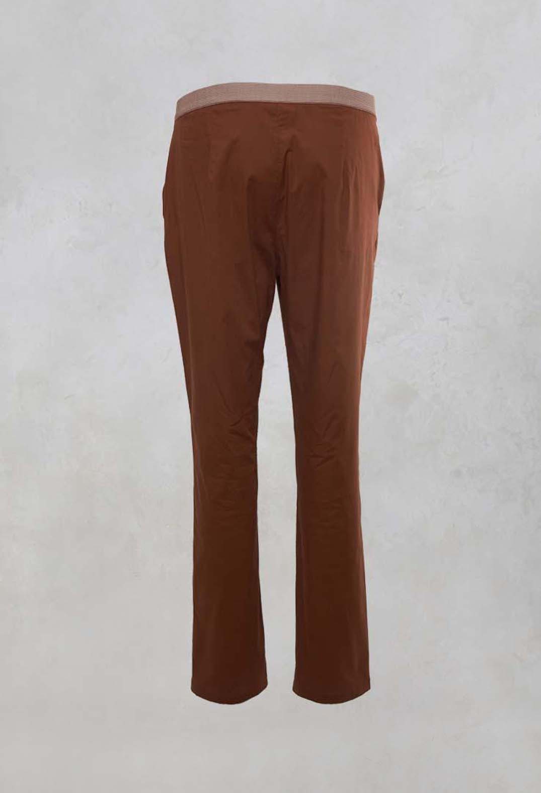 Straight Leg Trousers in Cocoa