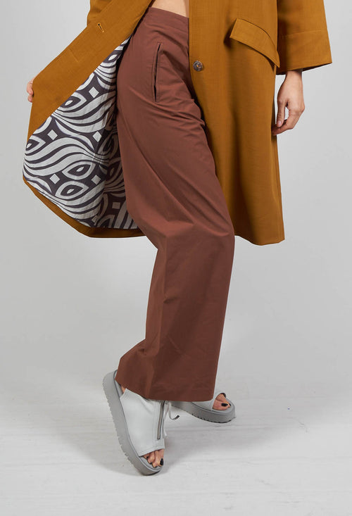 Wide Leg Trousers in Cocoa