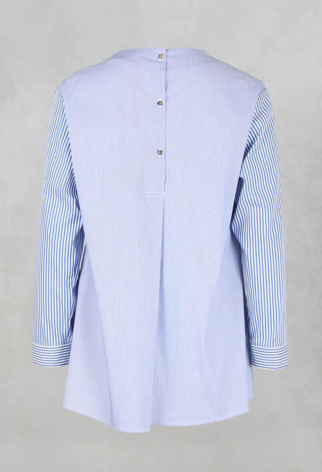 Striped Blouse in Night Blue