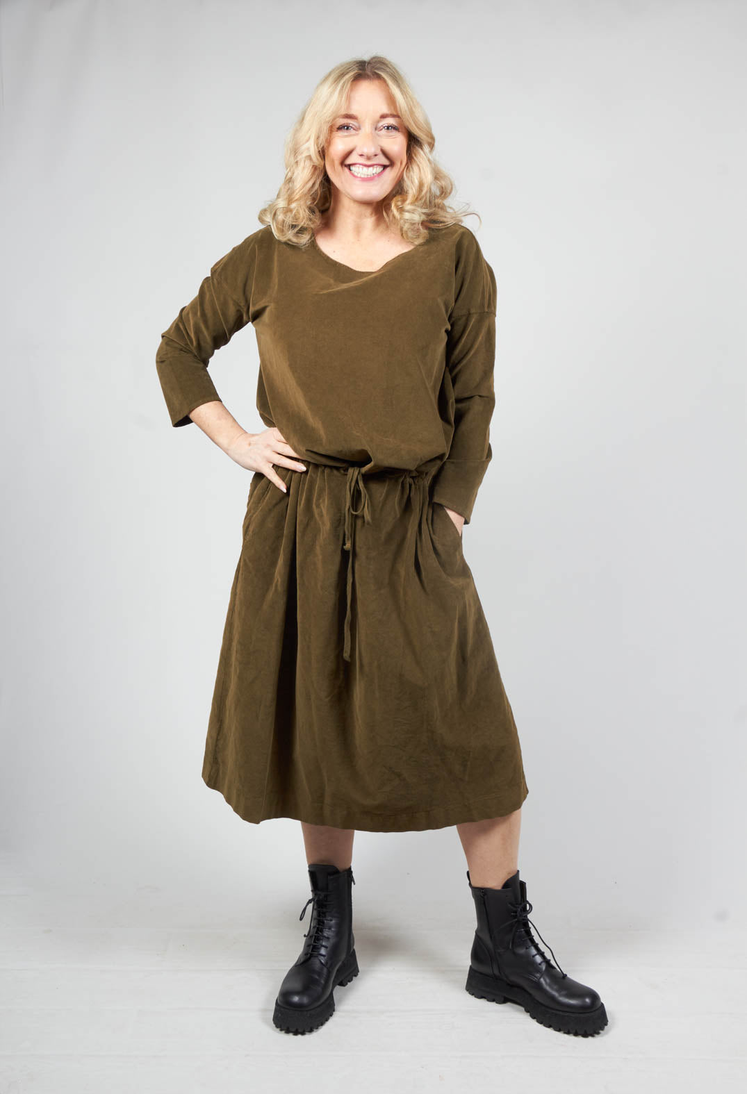 Long sleeve deals corduroy dress